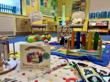 Wisbech room set up for the group